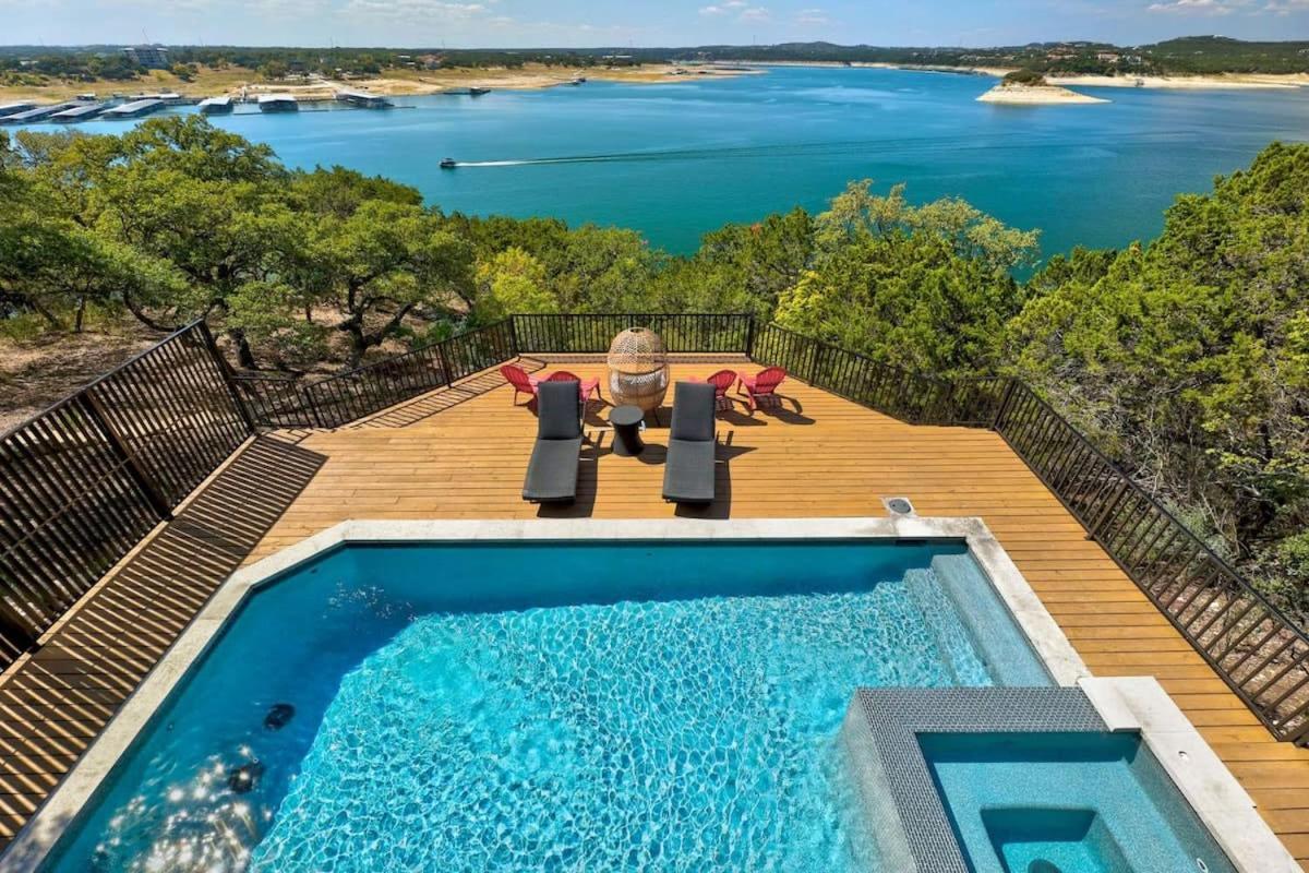 Atlantis On Lake Travis Pool Hot Tub Dock Villa Leander Buitenkant foto